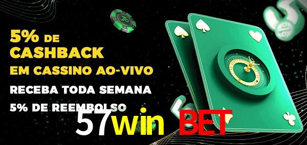 Promoções do cassino ao Vivo 57win bet